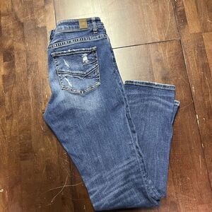 BKE Women's Straight Leg Jeans - Blue